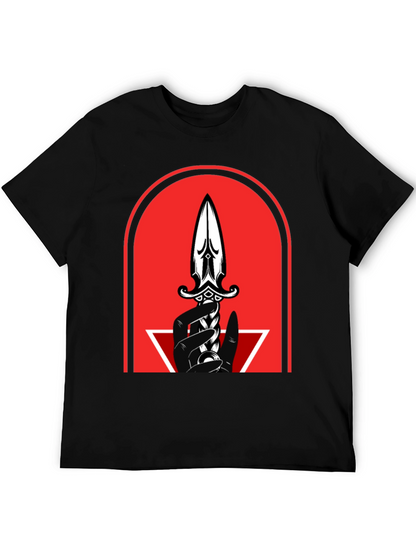 Dagger Graphic Tee - Mens Black T-Shirt