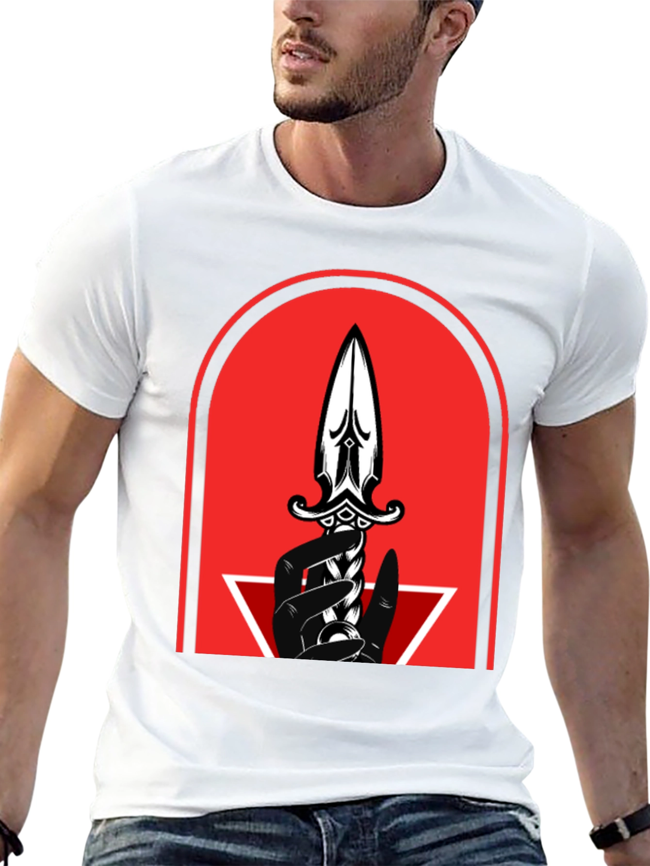 Dagger Graphic Tee - Mens Black T-Shirt
