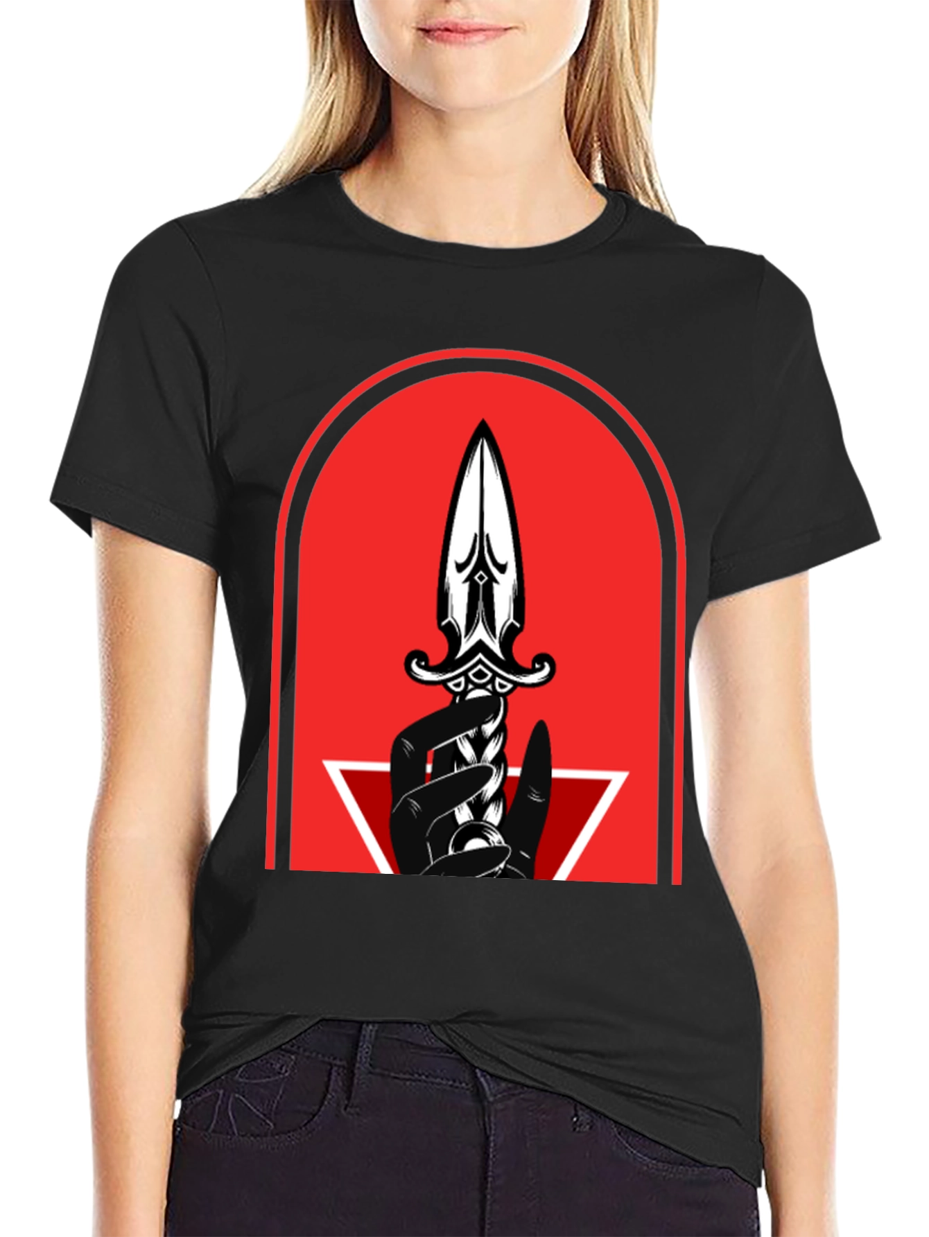 Dagger Graphic Tee - Mens Black T-Shirt