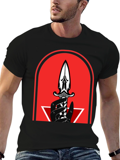Dagger Graphic Tee - Mens Black T-Shirt
