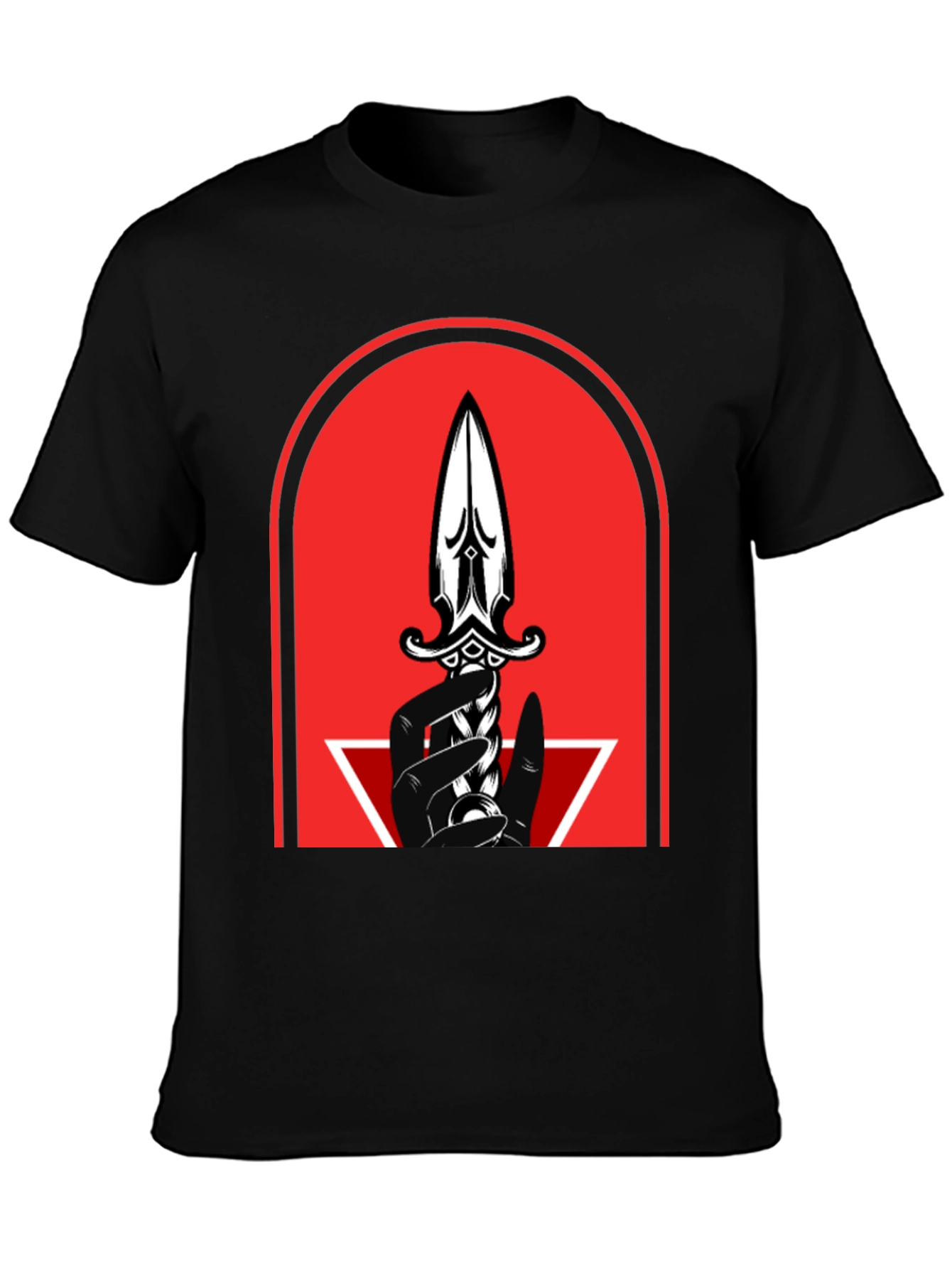 Dagger Graphic Tee - Mens Black T-Shirt
