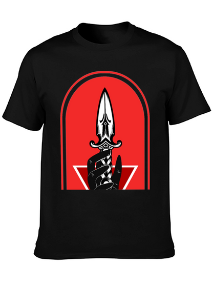 Dagger Graphic Tee - Mens Black T-Shirt