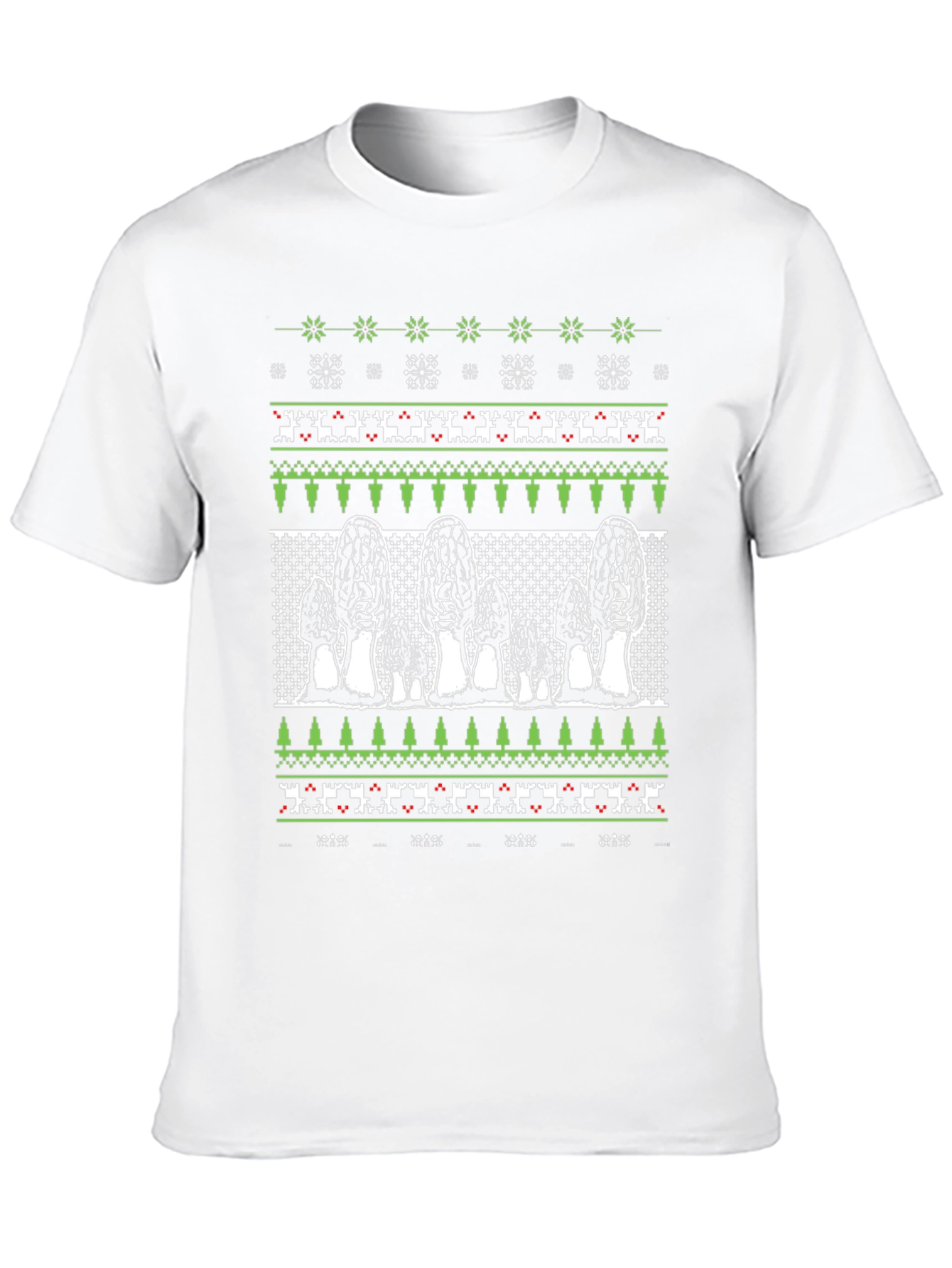 Morel Mushroom Ugly Christmas Sweater T-Shirt