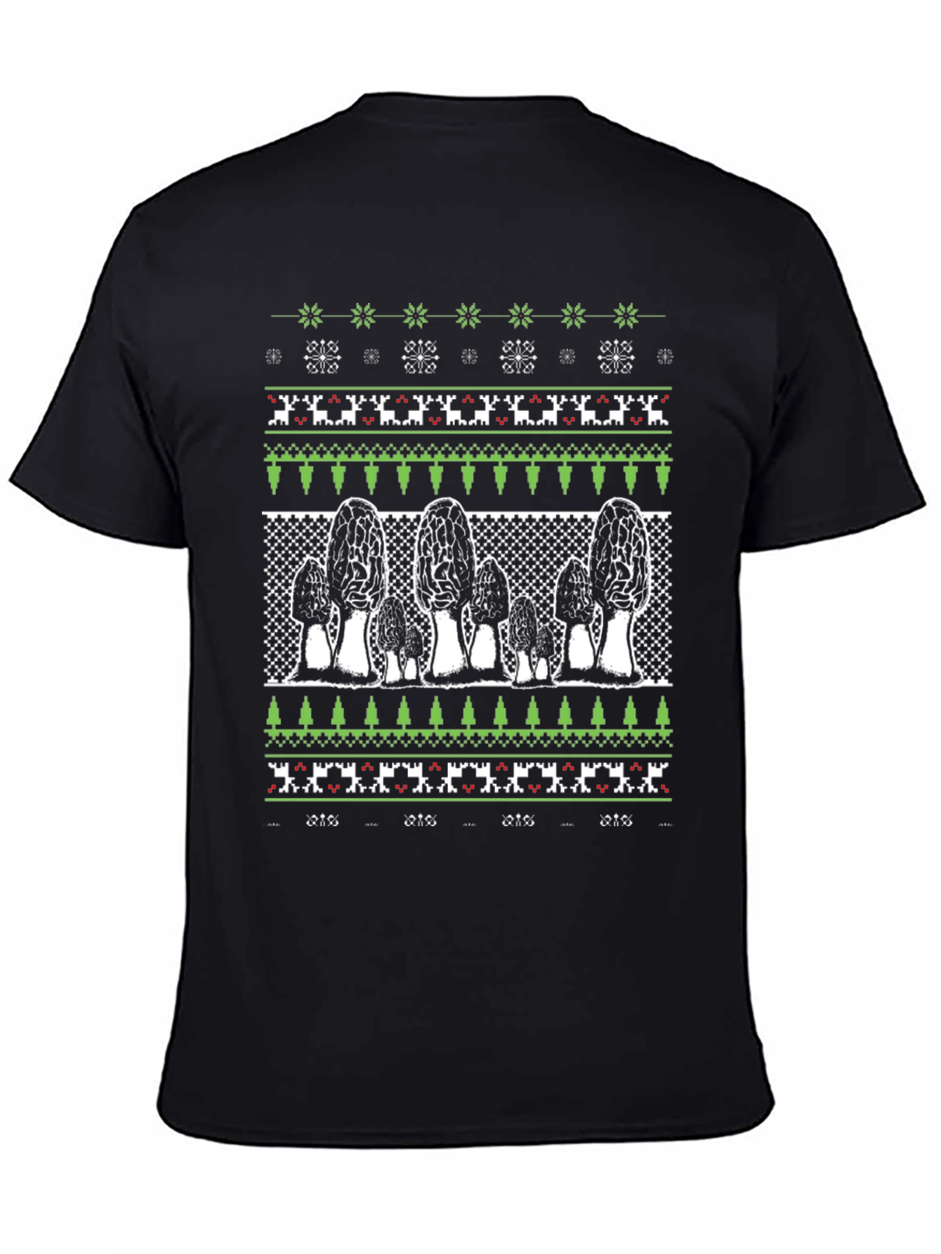 Morel Mushroom Ugly Christmas Sweater T-Shirt