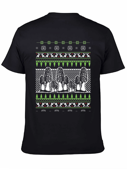 Morel Mushroom Ugly Christmas Sweater T-Shirt