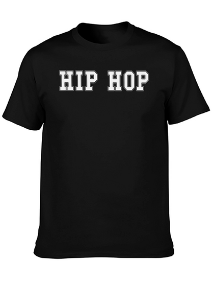 Mens Hip Hop Graphic Tee - Black