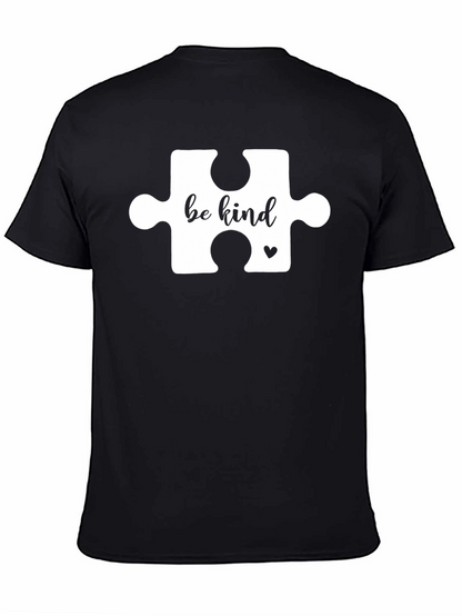 Be Kind Puzzle Piece Tee - Autism Awareness Shirt