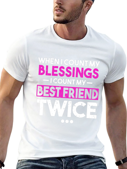 Blessings Best Friend Twice Black T-Shirt