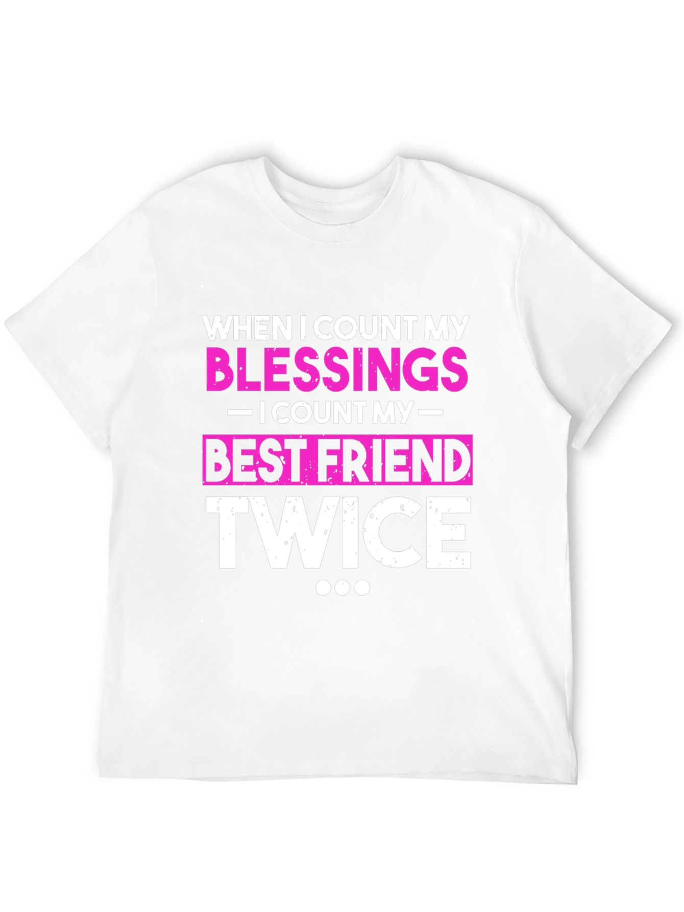 Blessings Best Friend Twice Black T-Shirt