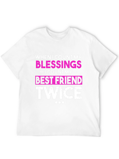 Blessings Best Friend Twice Black T-Shirt