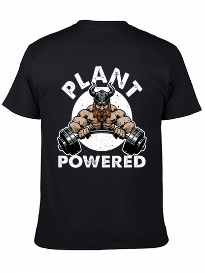 Plant Powered Viking Gym Black T-Shirt