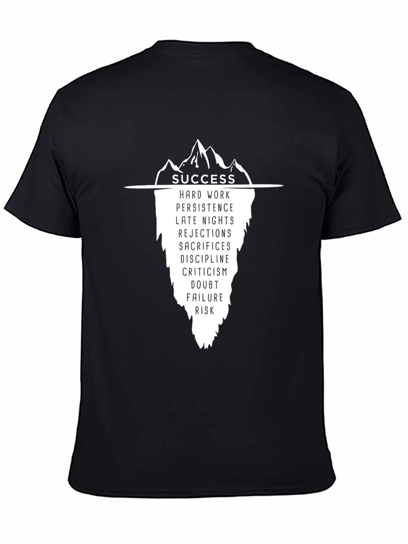 Success Iceberg Graphic T-Shirt - Black