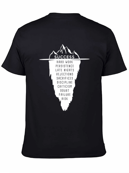 Success Iceberg Graphic T-Shirt - Black