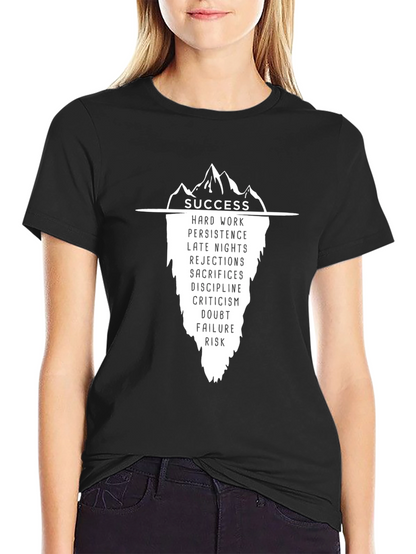 Success Iceberg Graphic T-Shirt - Black