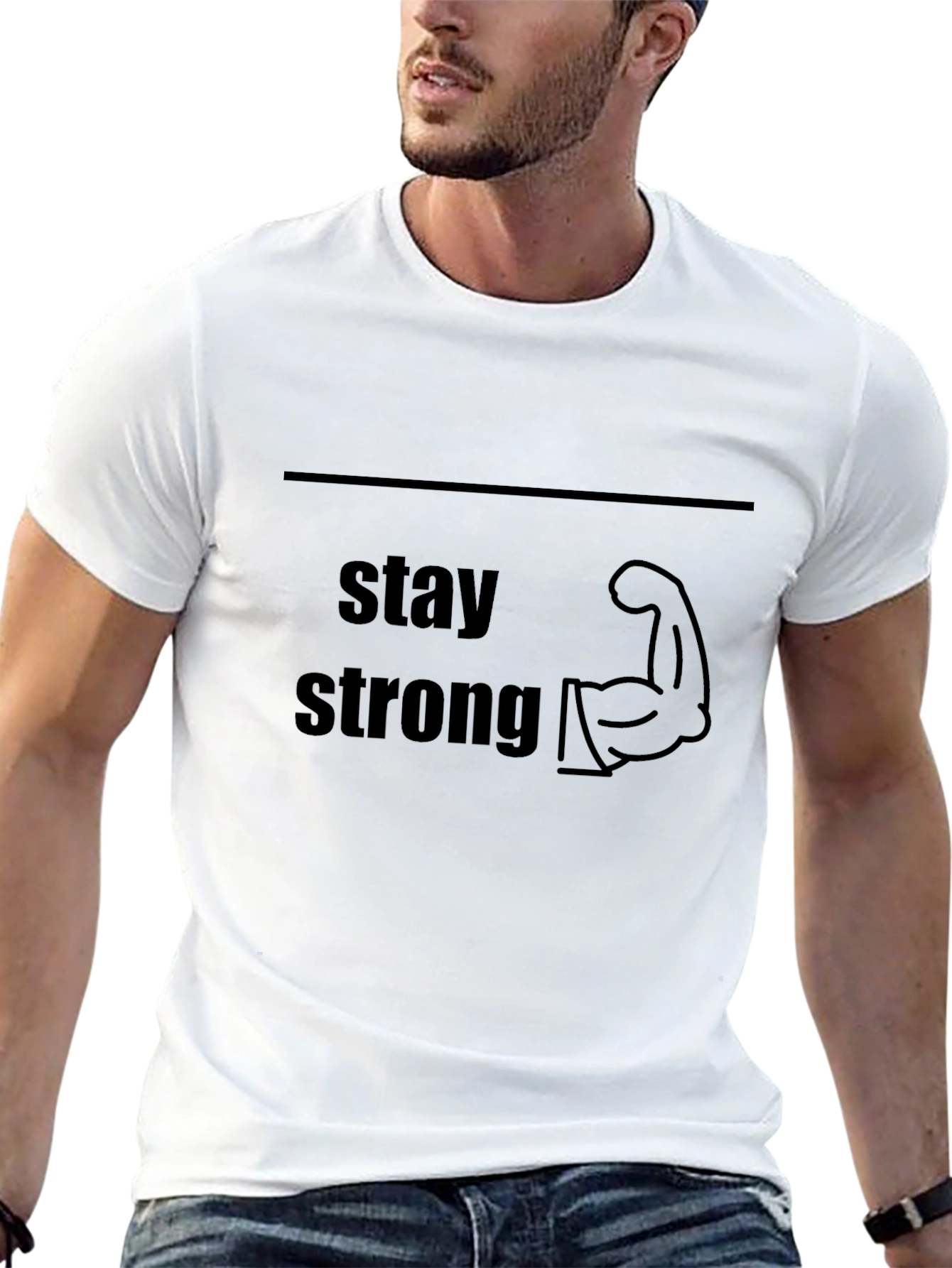 Stay Strong Graphic Tee - Motivational T-Shirt