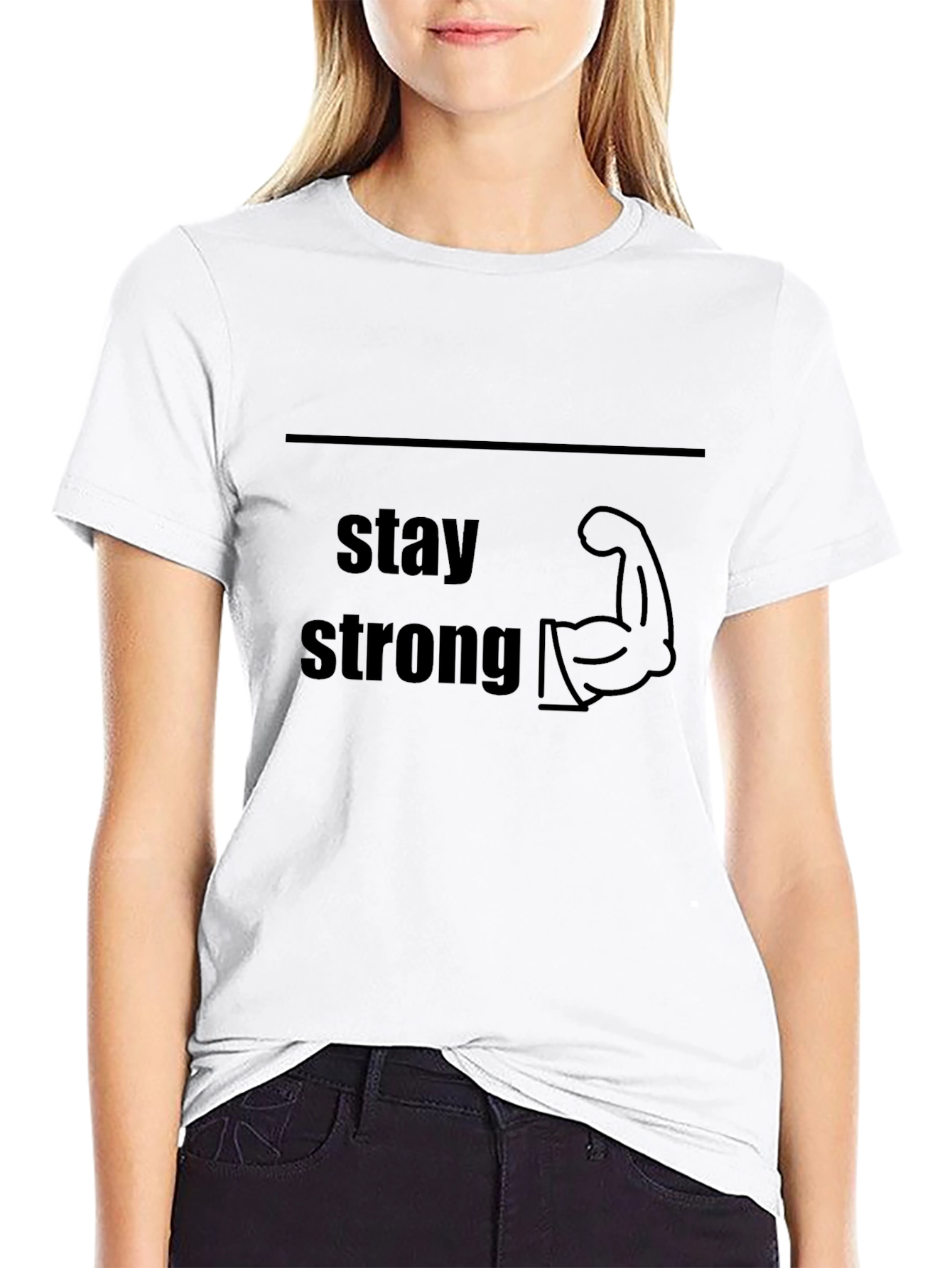Stay Strong Graphic Tee - Motivational T-Shirt