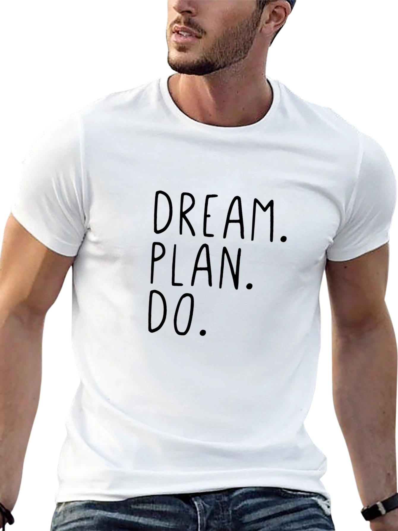 Dream Plan Do Black Graphic Tee