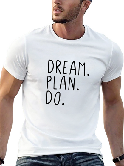 Dream Plan Do Black Graphic Tee