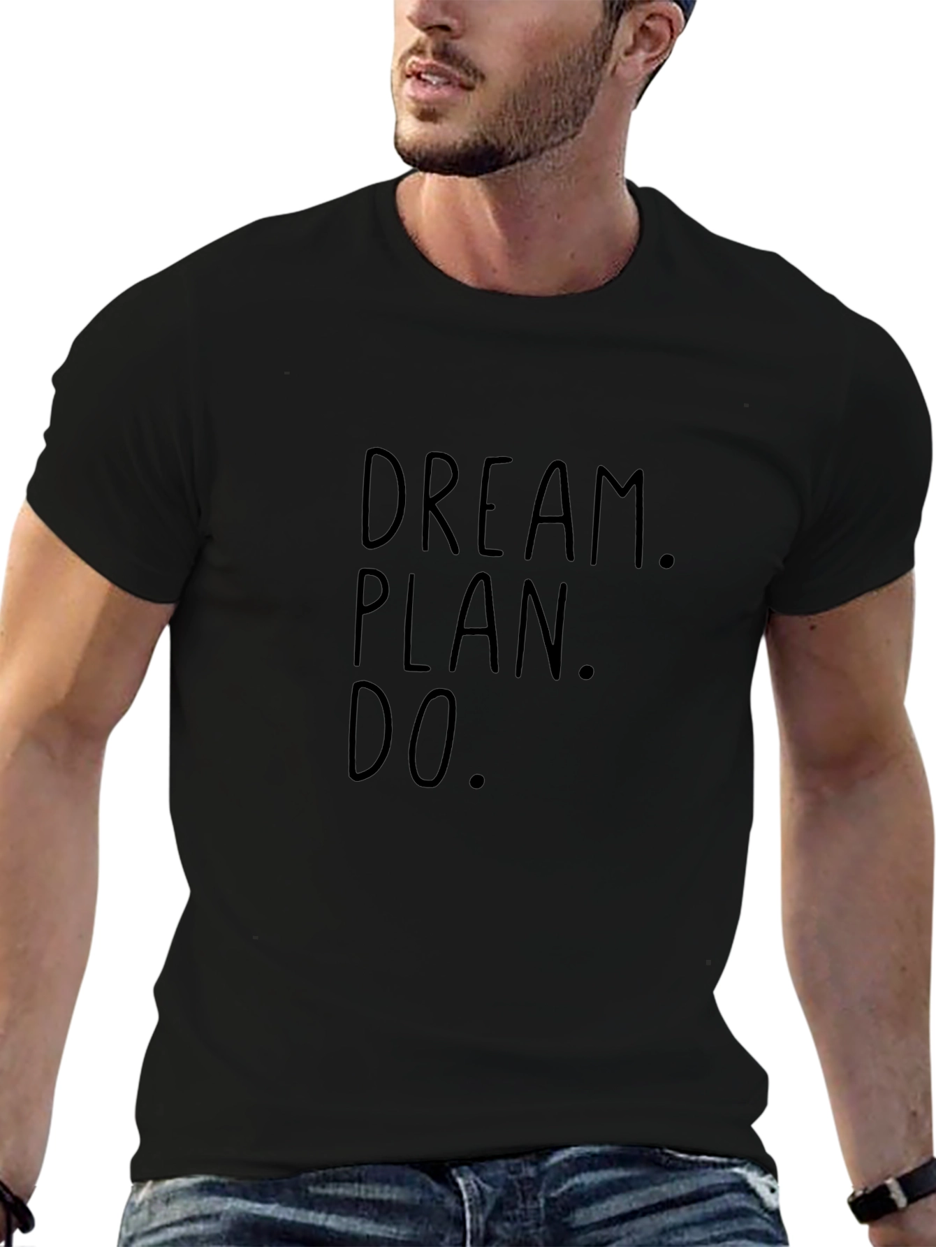 Dream Plan Do Black Graphic Tee