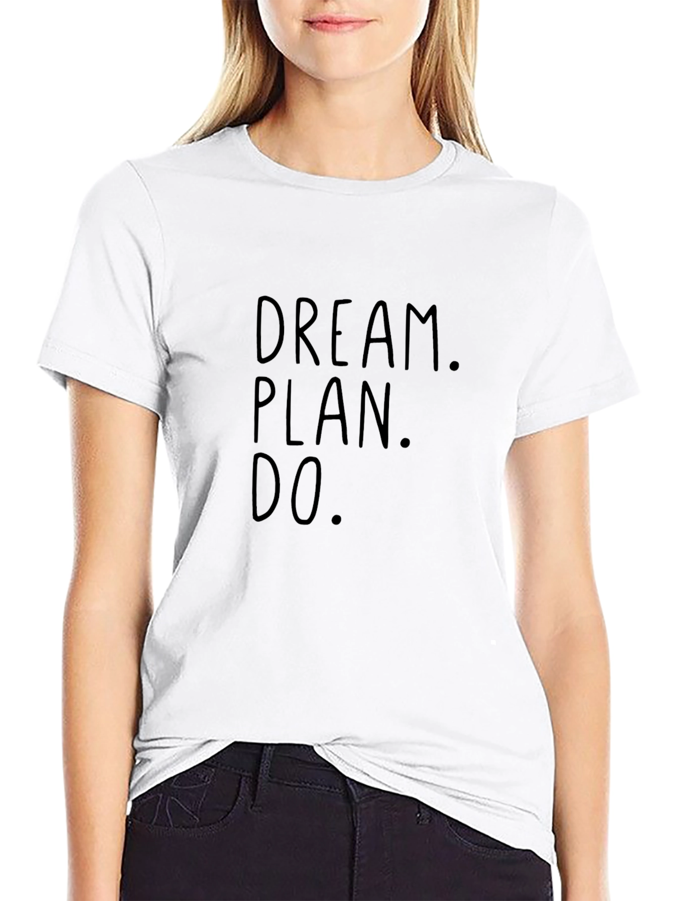 Dream Plan Do Black Graphic Tee