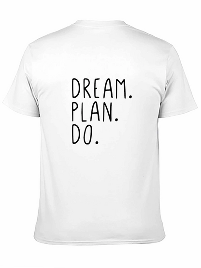Dream Plan Do Black Graphic Tee