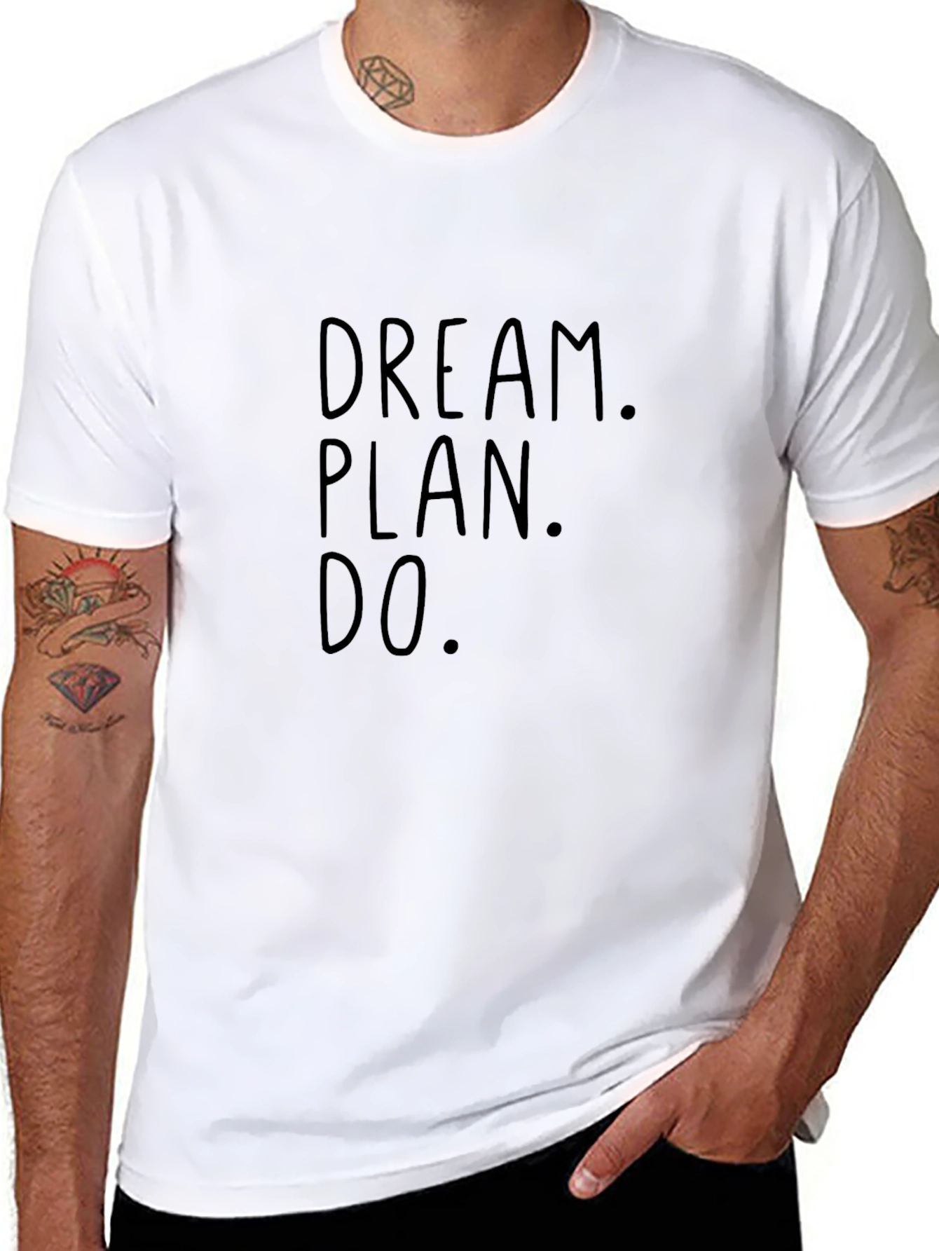 Dream Plan Do Black Graphic Tee