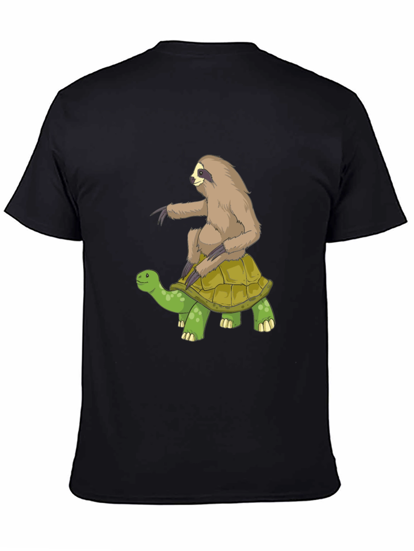 Sloth Riding Turtle Graphic Tee