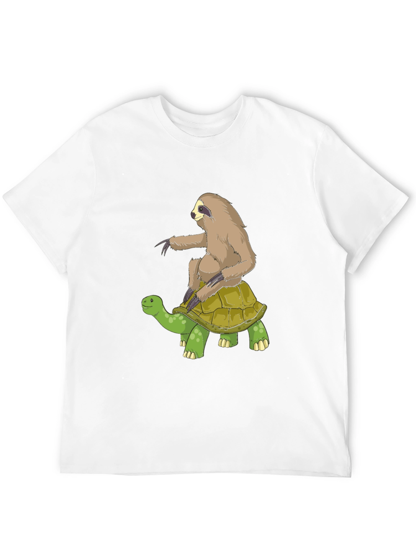 Sloth Riding Turtle Graphic Tee