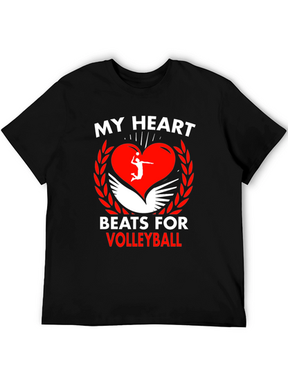 Volleyball Heartbeat Graphic Tee