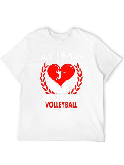 Volleyball Heartbeat Graphic Tee