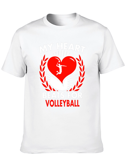 Volleyball Heartbeat Graphic Tee