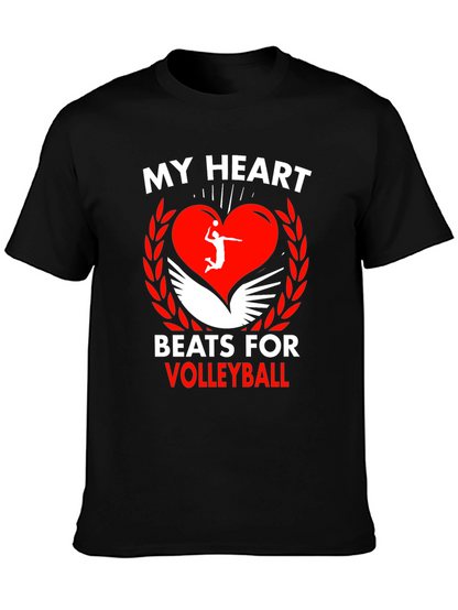 Volleyball Heartbeat Graphic Tee