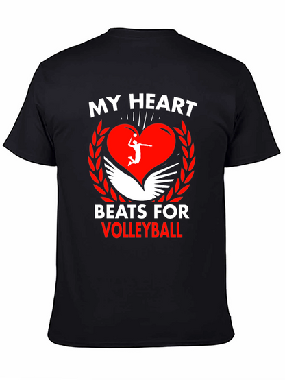 Volleyball Heartbeat Graphic Tee
