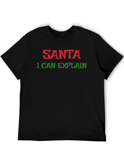 Santa I Can Explain Holiday T-Shirt - Christmas Apparel