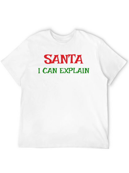 Santa I Can Explain Holiday T-Shirt - Christmas Apparel