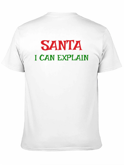 Santa I Can Explain Holiday T-Shirt - Christmas Apparel