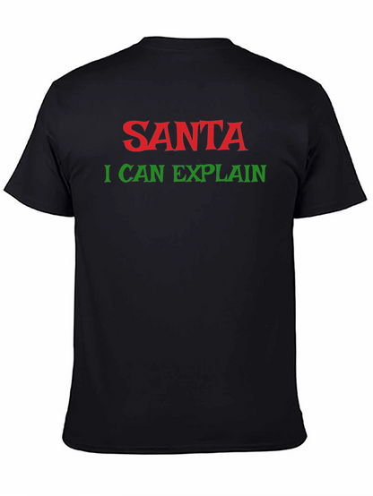 Santa I Can Explain Holiday T-Shirt - Christmas Apparel