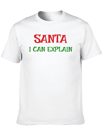 Santa I Can Explain Holiday T-Shirt - Christmas Apparel