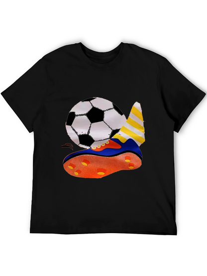 Soccer Ball & Shoe Graphic T-Shirt