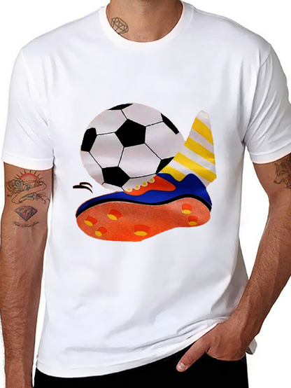 Soccer Ball & Shoe Graphic T-Shirt