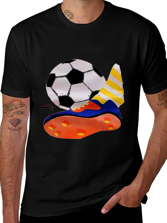 Soccer Ball & Shoe Graphic T-Shirt