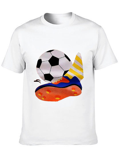Soccer Ball & Shoe Graphic T-Shirt