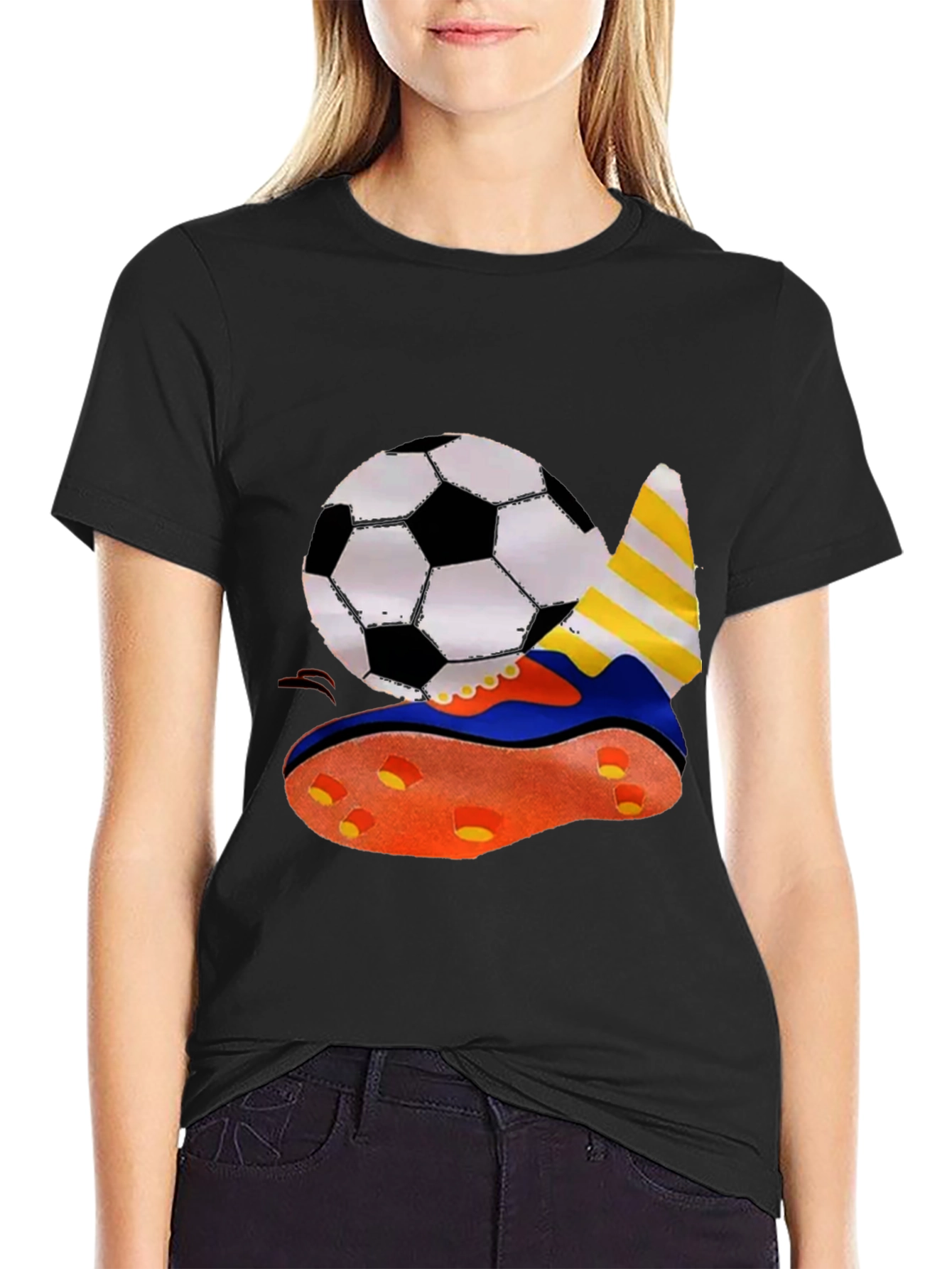 Soccer Ball & Shoe Graphic T-Shirt