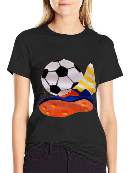 Soccer Ball & Shoe Graphic T-Shirt