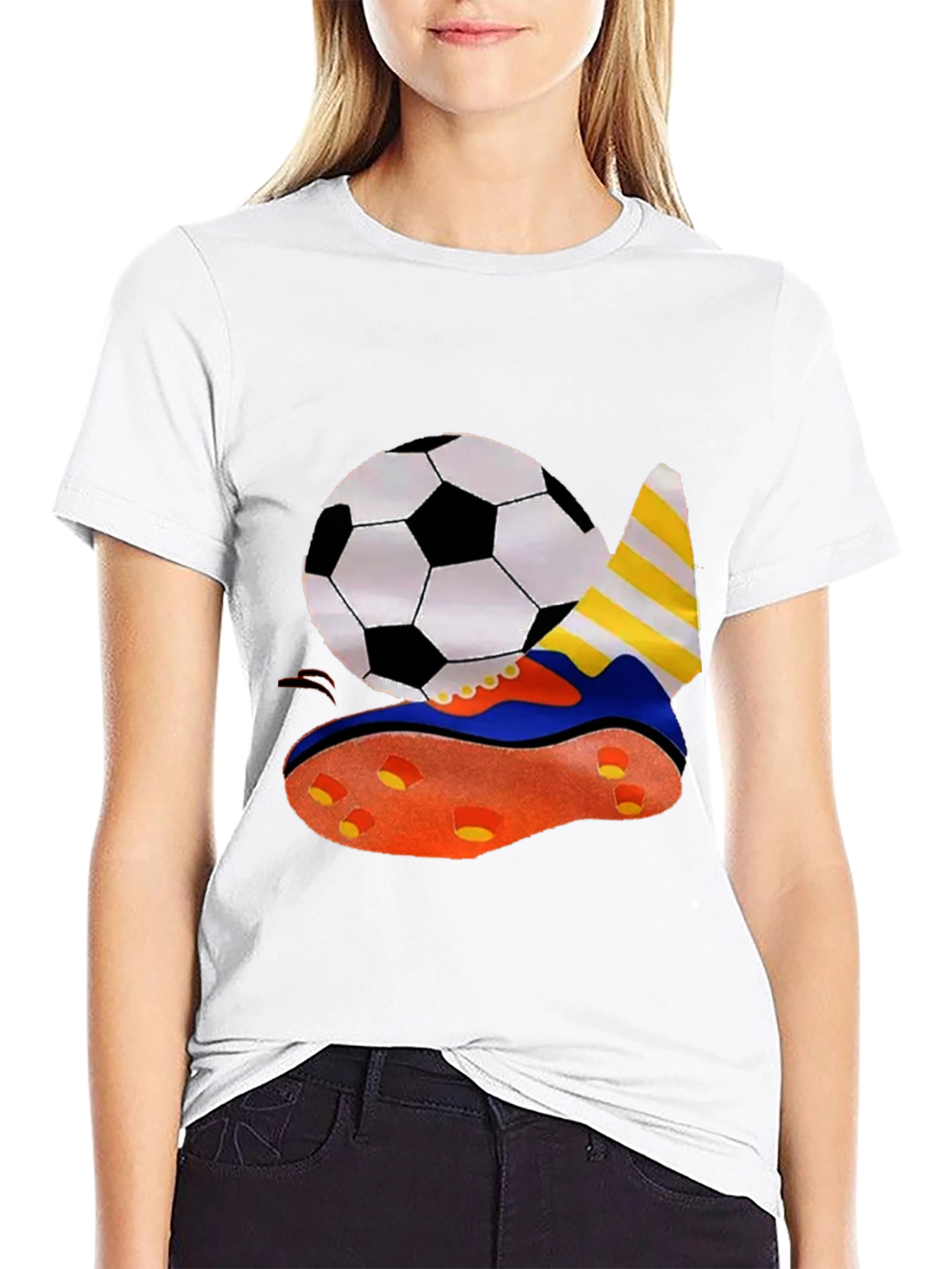 Soccer Ball & Shoe Graphic T-Shirt