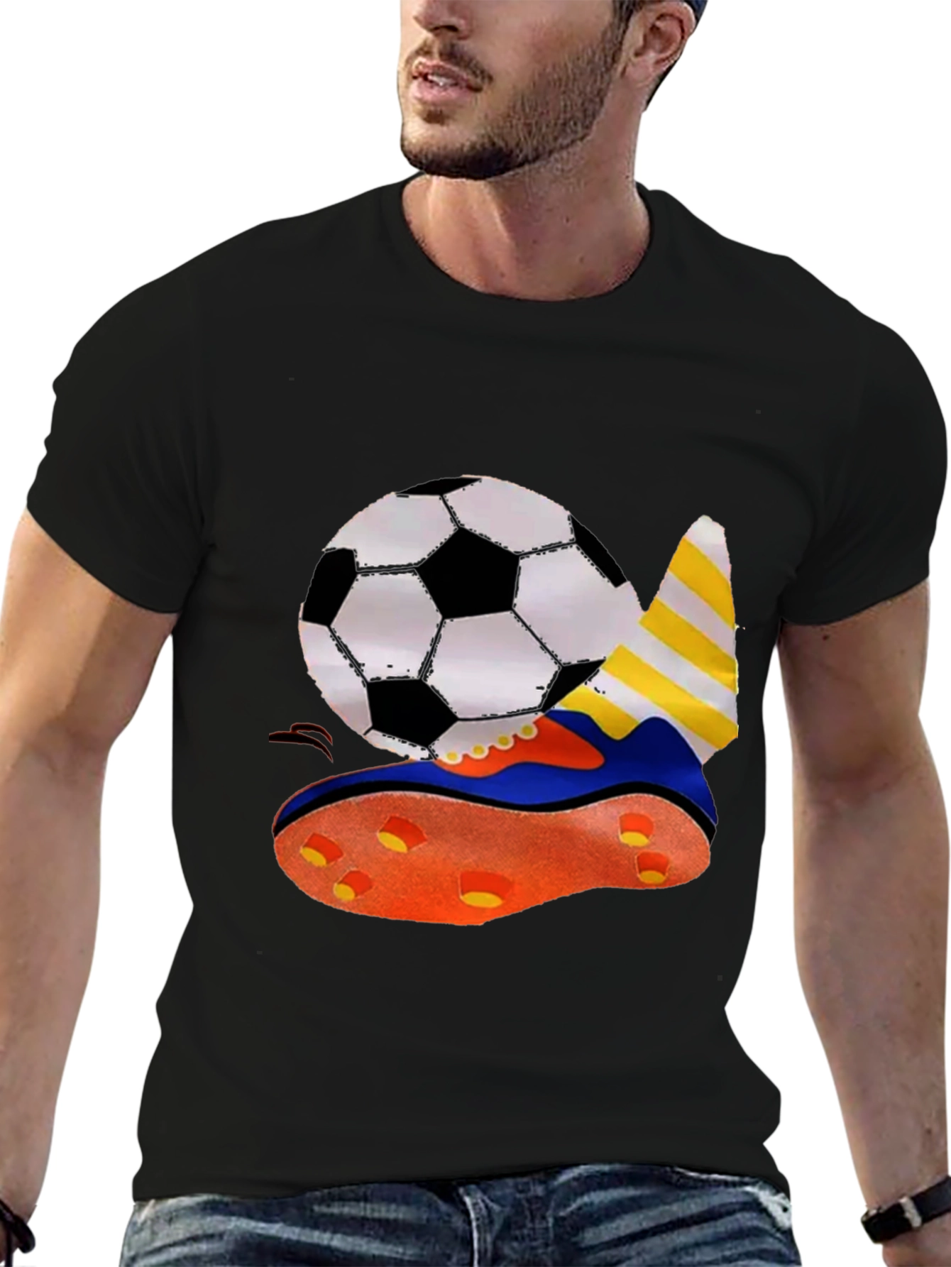 Soccer Ball & Shoe Graphic T-Shirt
