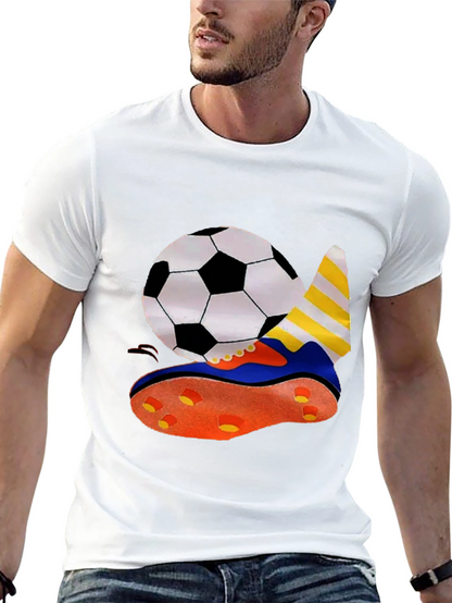Soccer Ball & Shoe Graphic T-Shirt