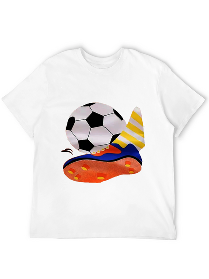 Soccer Ball & Shoe Graphic T-Shirt