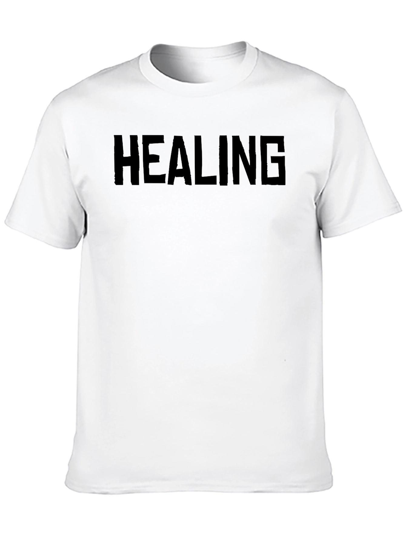 Healing T-Shirt - Bold Black Graphic Tee