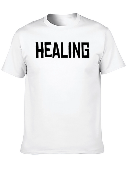 Healing T-Shirt - Bold Black Graphic Tee